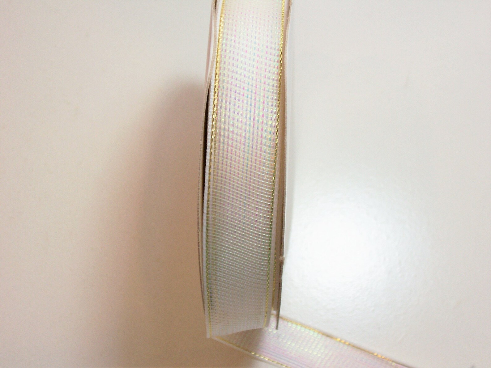White Ribbon Iridescent White Ribbon 3/4 inch wide x 10 | Etsy