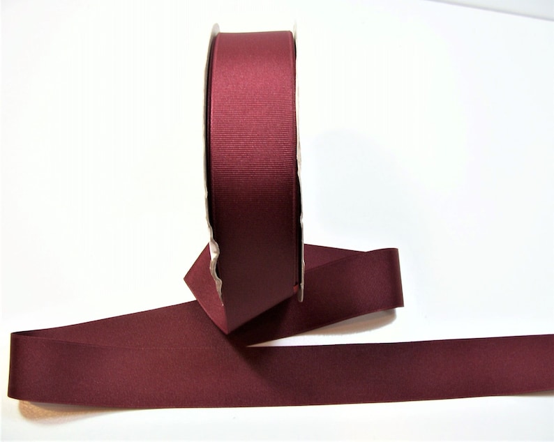 Offray Beet Red Grosgrain Ribbon 1 12 inches wide x 10 yards SECOND QUALITY FLAWED Burgundy Ribbon
