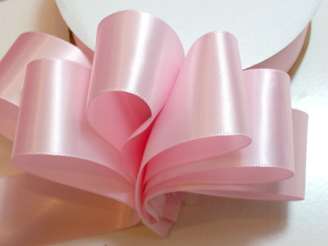 Pink Ribbon, Offray Double-faced Powder Pink Satin Ribbon 1 1/2 Inches ...