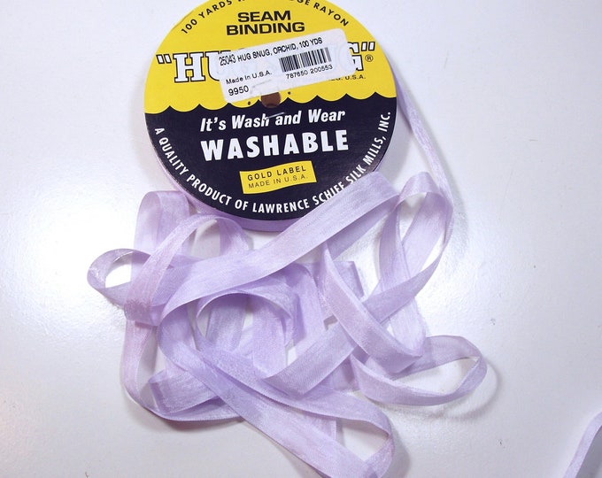 Light Purple Seam Binding, Hug Snug Seam Binding 1/2 Inch Wide 10 Yards