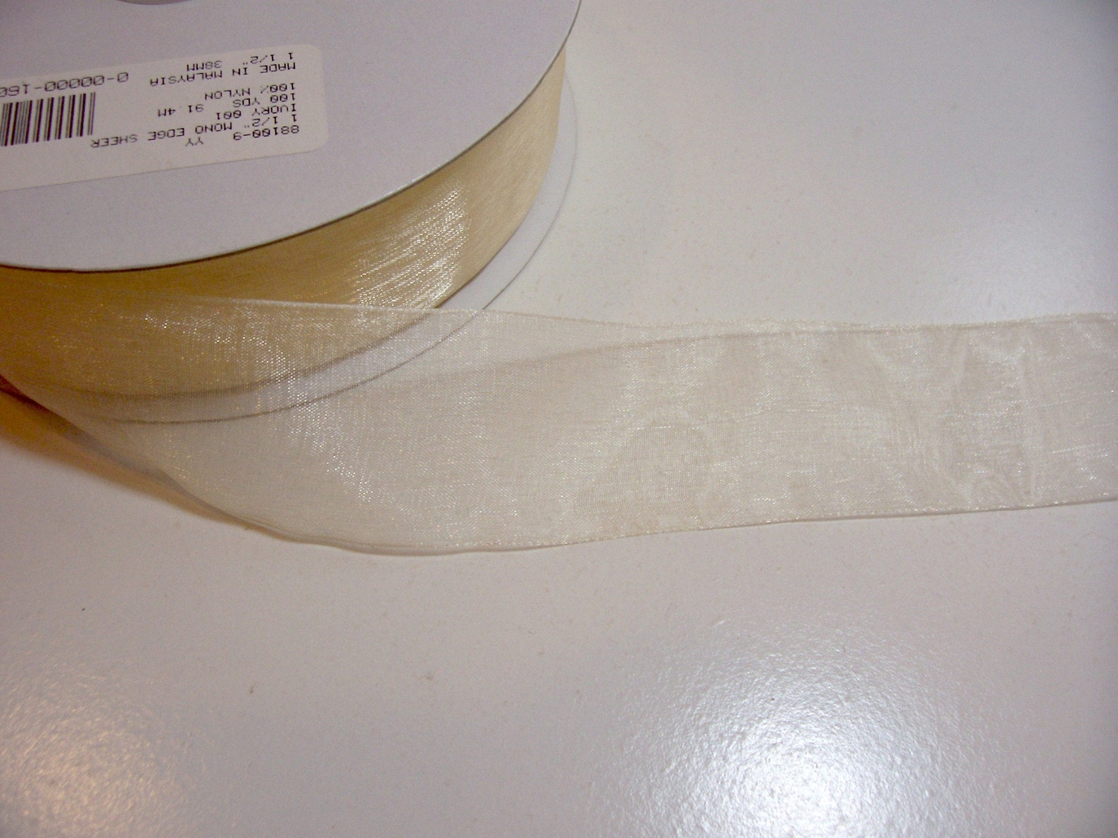 Offray Sheer Ribbon Ivory Ribbon Offray Asiana Simply Sheer Ivory Organza Ribbon | Etsy