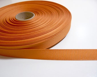 Pumpkin Orange Grosgrain Ribbon 5/8 inch wide x 10 yards, Offray Ginger Orange Ribbon, 928