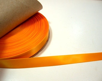 Bright Orange Ribbon, Schiff Single-Faced Satin Ribbon 5/8 inch wide x 10 yards, 472