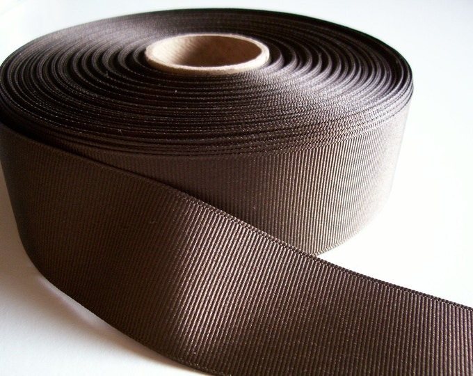 Brown Ribbon, Brown Grosgrain Ribbon 1 1/2 Inches Wide X 5 Yards, Bin ...