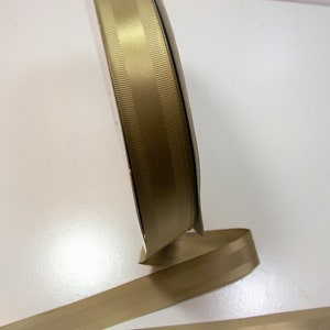 Gold Ribbon, Antique Gold Single-face Satin Grosgrain Ribbon 7/8 Inch ...