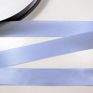 Light Blue Satin Ribbon: 7/8 inch x 10 Yards (Slightly Flawed Dye), Bin 60