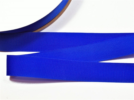 Blue Ribbon, Royal Blue Grosgrain Ribbon 1 Inch Wide X 5 Yards, Nylon  Ribbon, Blue Helmet Tape, 884 