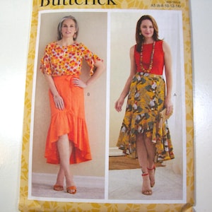Butterick Misses&#39; Skirt with Variations Uncut Pattern, B6773 A5, US Size 6-14, New Uncut Sewing Pattern, Bin 18