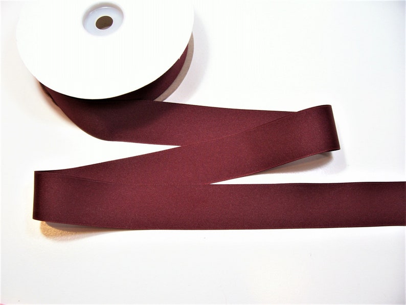 Offray Beet Red Grosgrain Ribbon 1 12 inches wide x 10 yards SECOND QUALITY FLAWED Burgundy Ribbon