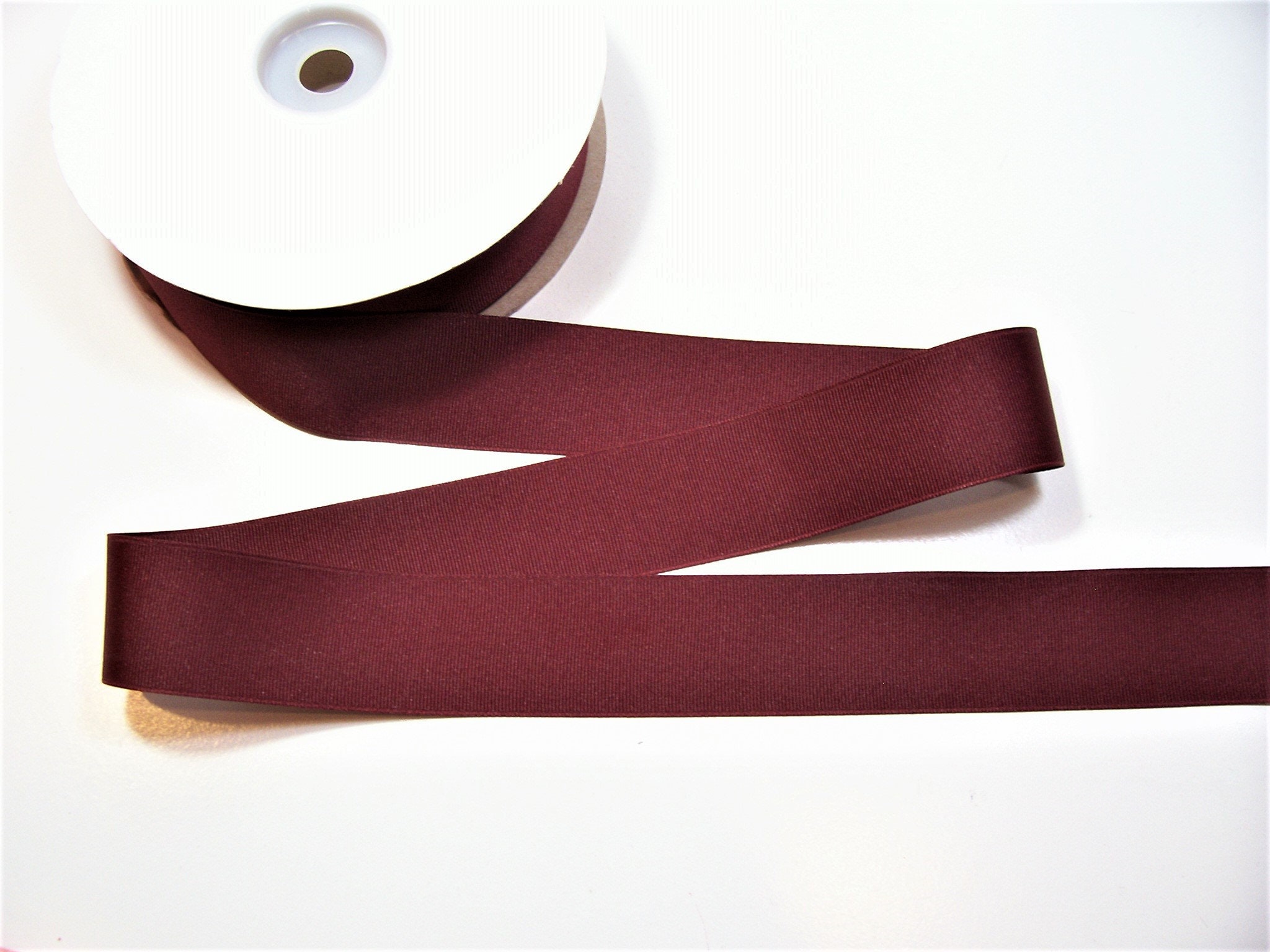 Offray Berwick 1.5 Wide Double Face Satin Ribbon, Wine Red, 50 Yds