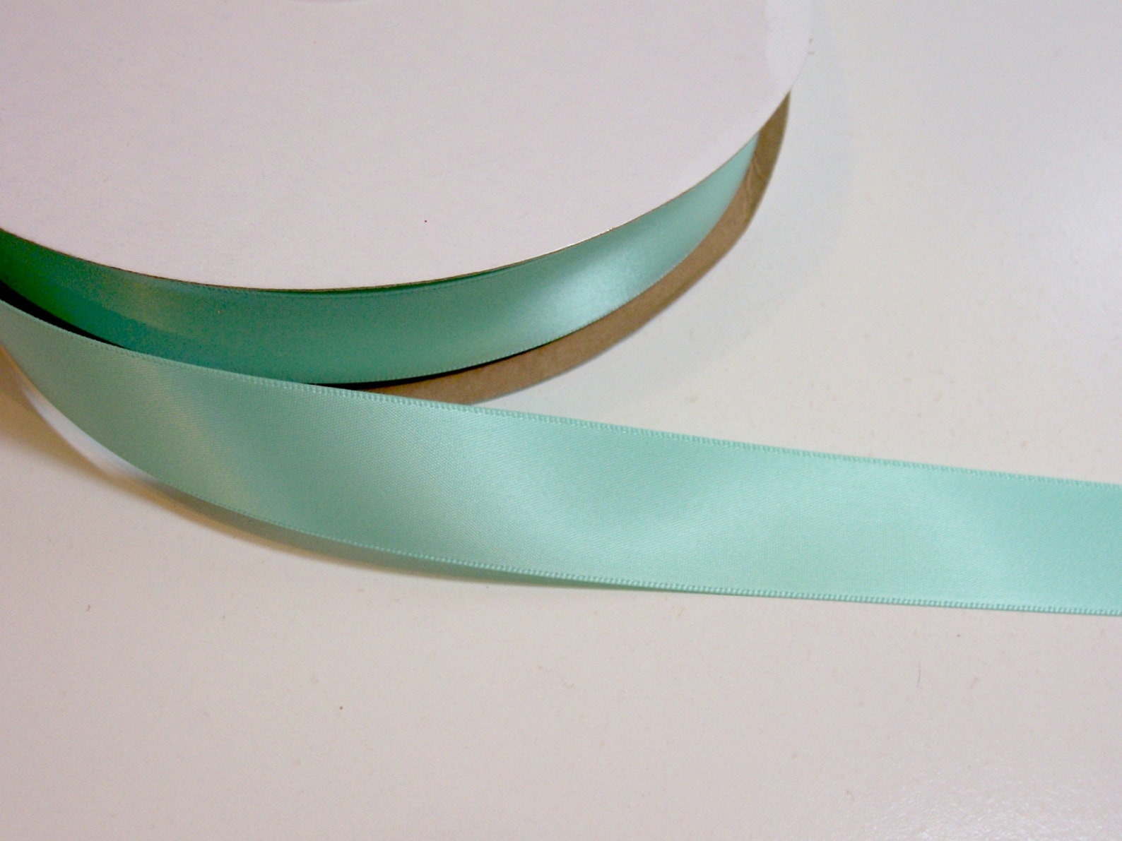 Mint Green Ribbon Offray SingleFaced Lucite Green Satin Etsy