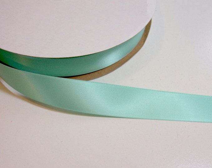Mint Green Ribbon Offray Singlefaced Lucite Green Satin Etsy