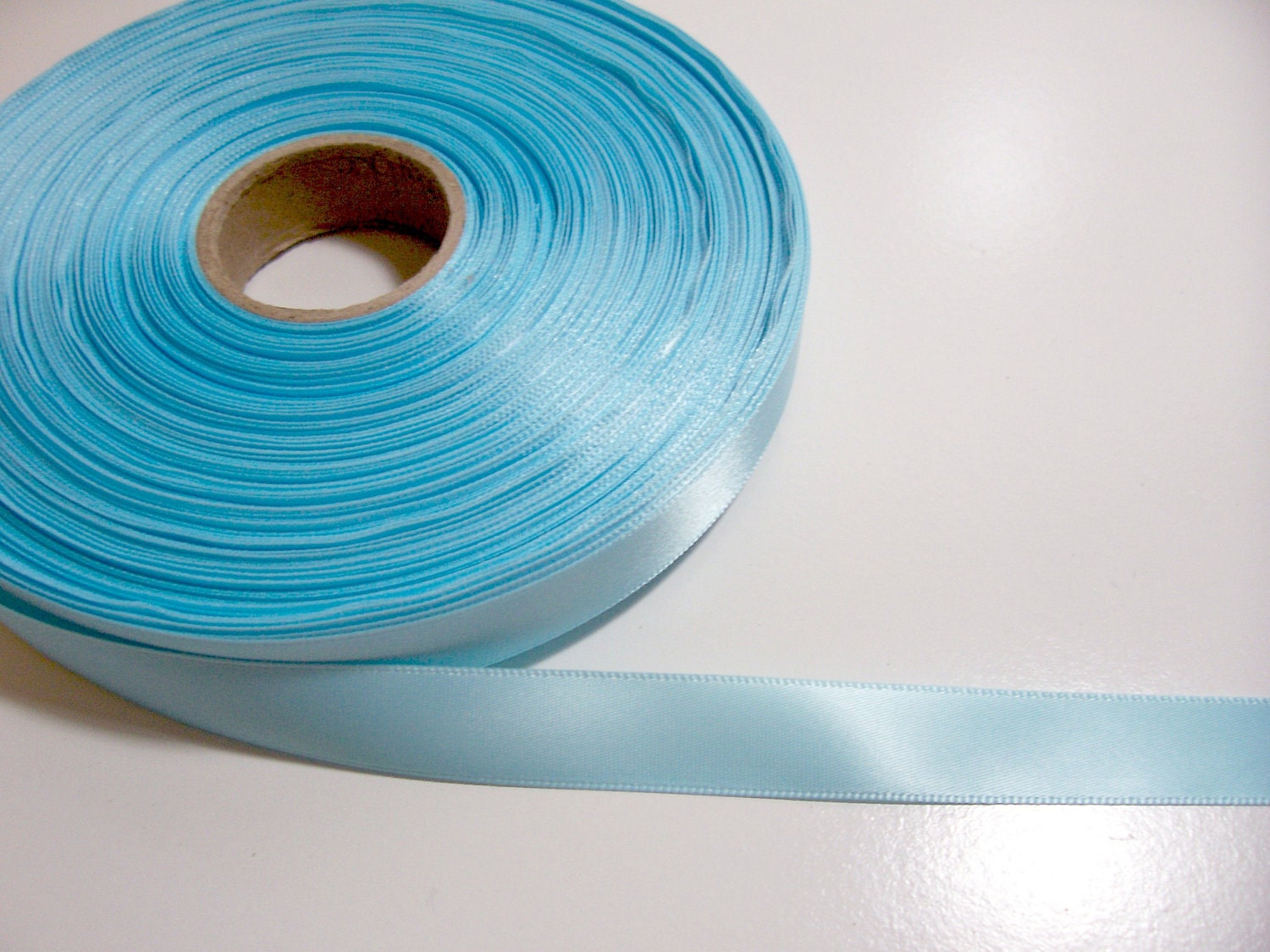 Blue Ribbon SingleFaced Baby Blue Satin Ribbon 5/8 inch wide Etsy