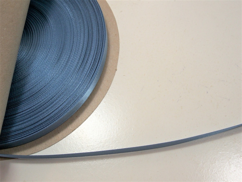 Blue Ribbon Double-Faced Schiff Williamsburg Blue Satin Ribbon 38 inch wide x 10 yards