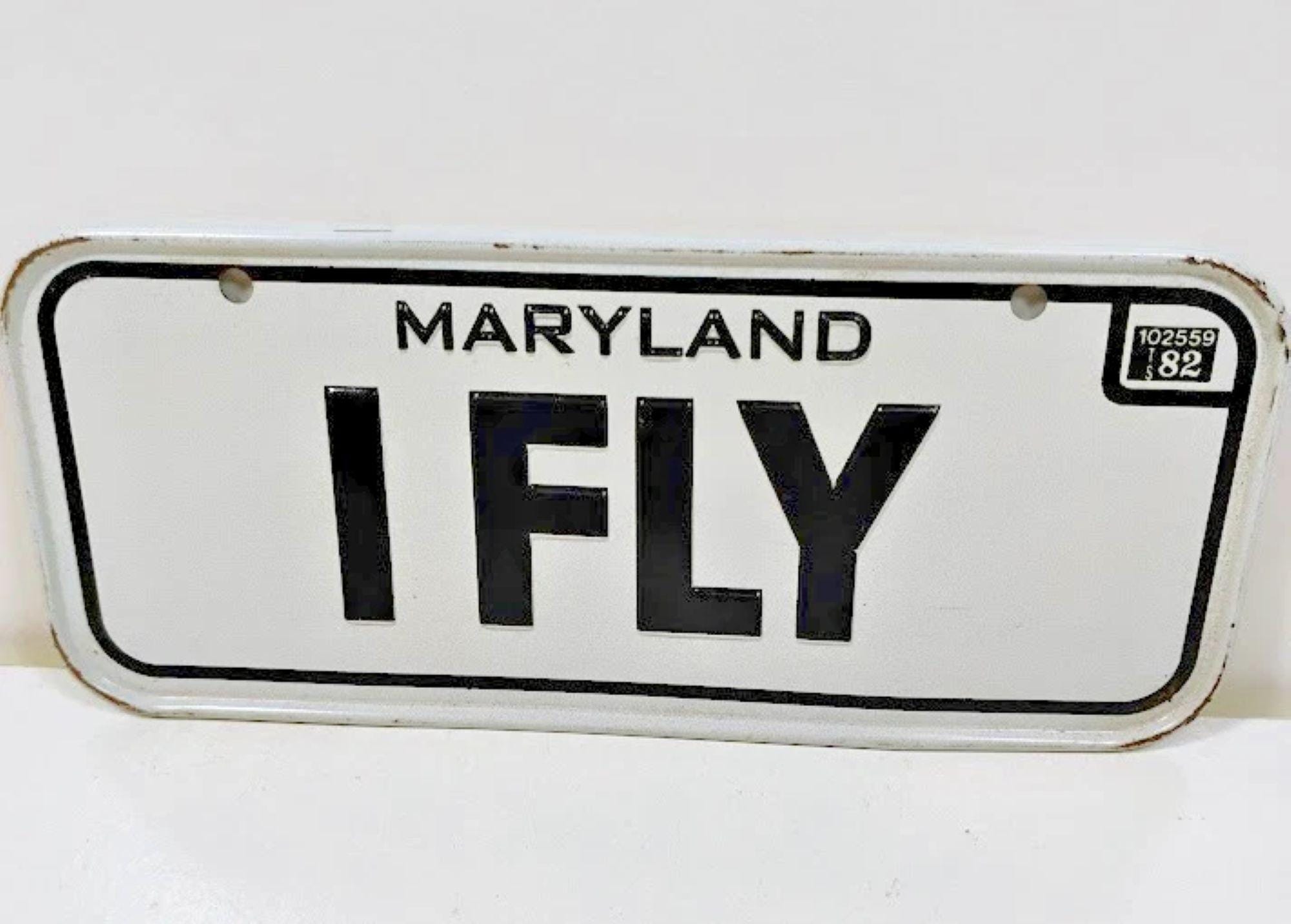 ヴィンテージ　メリーランド州1982年式ナンバープレート Maryland License Plate Vintage - Etsy