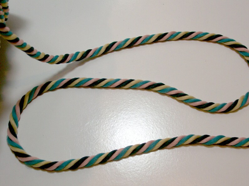 Cord Multicolor Rope Cording Sewing Trim 1/4 Inch Wide X 3 Etsy