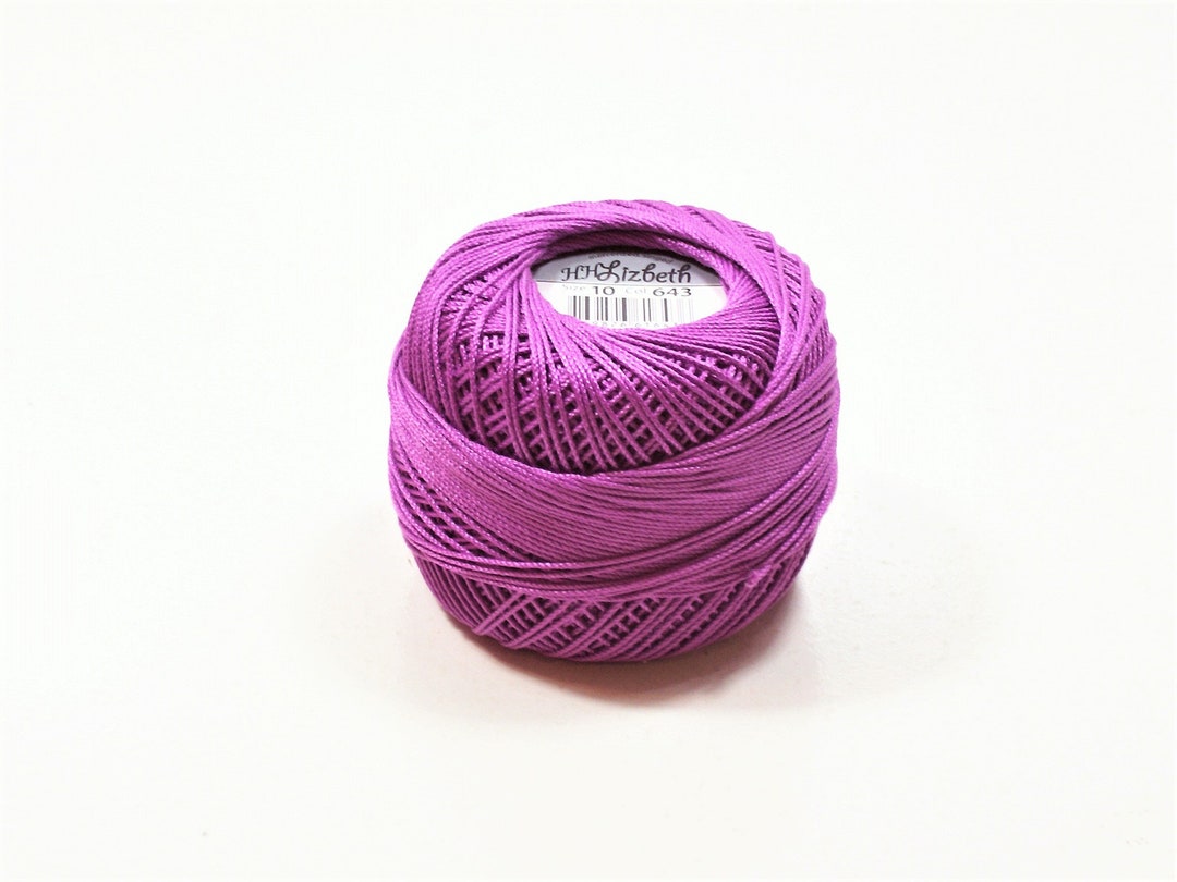 Purple Tatting Thread Lizbeth Cotton Crochet Thread Medium - Etsy