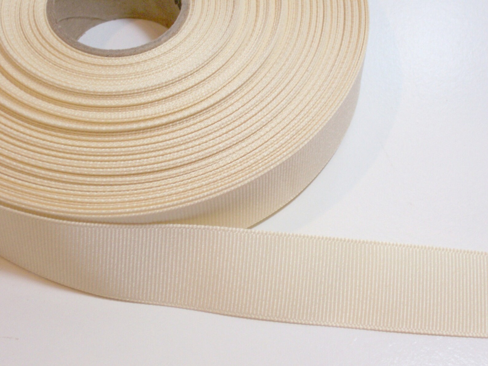 Cream Ivory Ribbon Cream Grosgrain Ribbon 7/8 inch wide x 10 Etsy