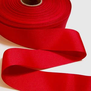 Red Ribbon, Offray Red Grosgrain Ribbon 1 1/2 inches wide x 10 yards, Bin 22