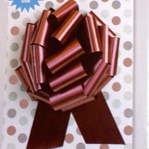 Burgundy Pull Bow, Offray Perfect Bow, 8 inch Bow, 1 Piece, Large Bow