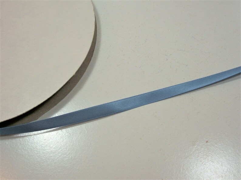 Blue Ribbon Double-Faced Schiff Williamsburg Blue Satin Ribbon 38 inch wide x 10 yards