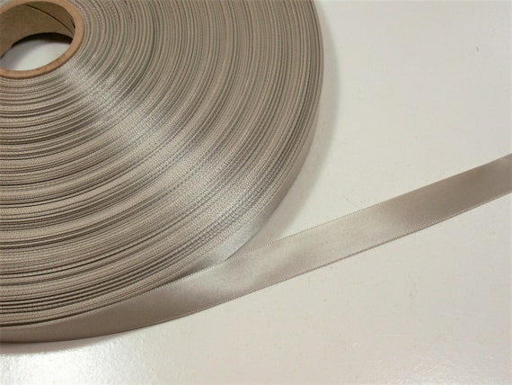Beige Ribbon. Platinum Beige Satin Ribbon 5/8 Inch Wide X 10 Yards,  Single-faced Beige Ribbon, 632 