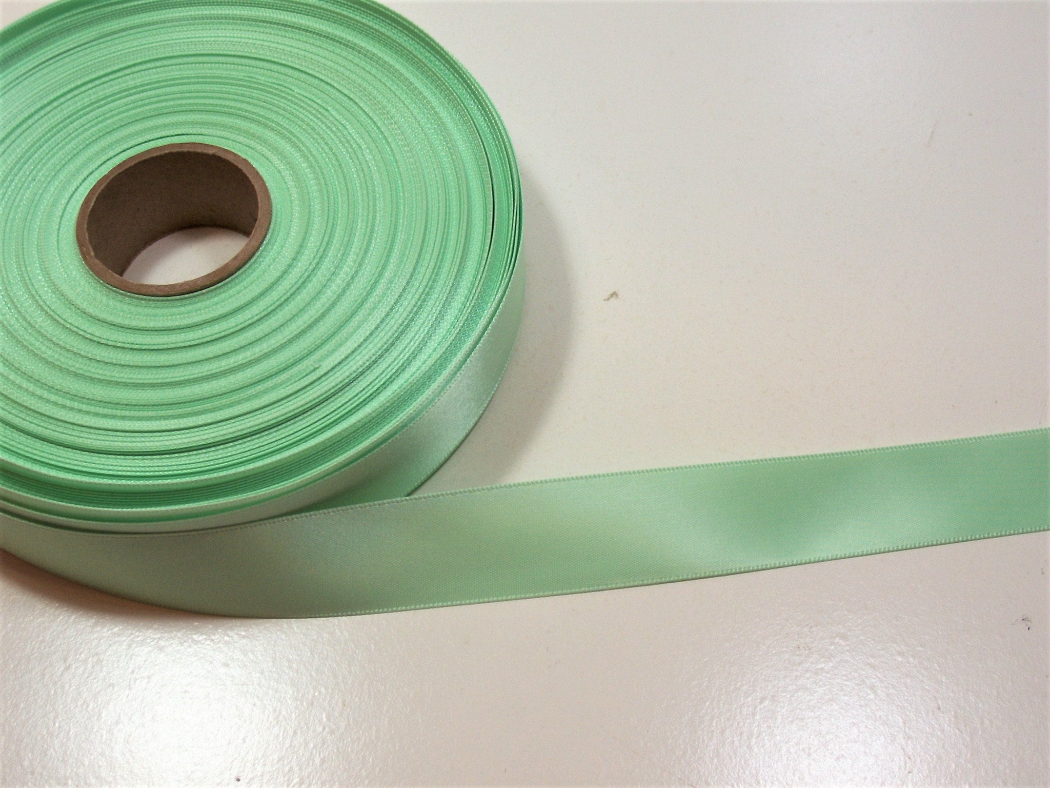 Mint Green Ribbon Offray DoubleFaced Mint Green Satin Ribbon Etsy