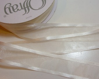 Ivory Satin Edge Ribbon 1/4 Wide by the Yard - Etsy