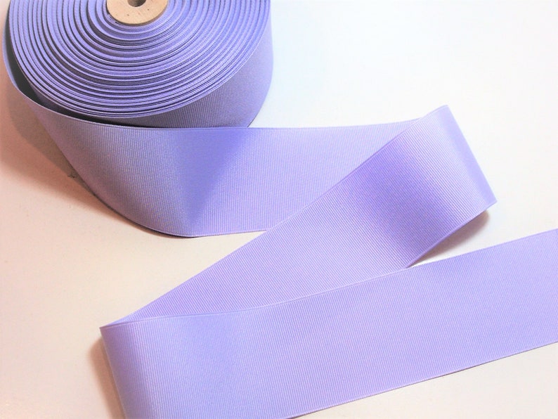 Wide Purple Ribbon Cheer Bow Offray Sugar Plum Grosgrain 3 inches wide x 3 yds