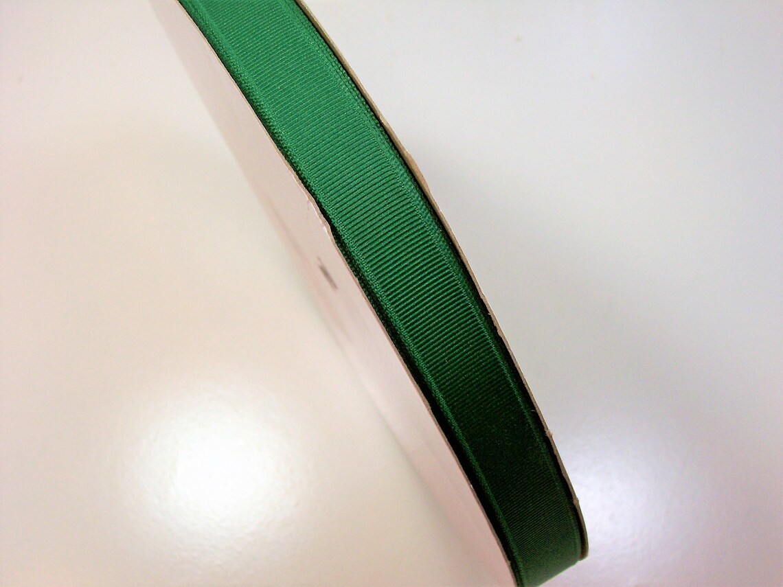 Green Ribbon Forest Green Grosgrain Ribbon 5/8 inch wide x 10 Etsy