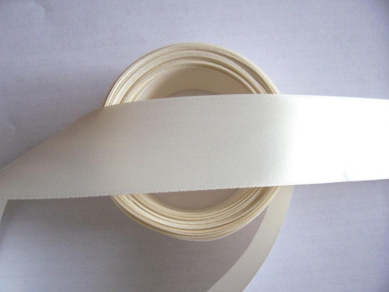 White Ribbon 1-1/2 Inch X 50 Yards Satin Ribbon Single Face Ribbon For Crafts, Gift Wrapping, Floral Bouquet, Weddings, And Decorations