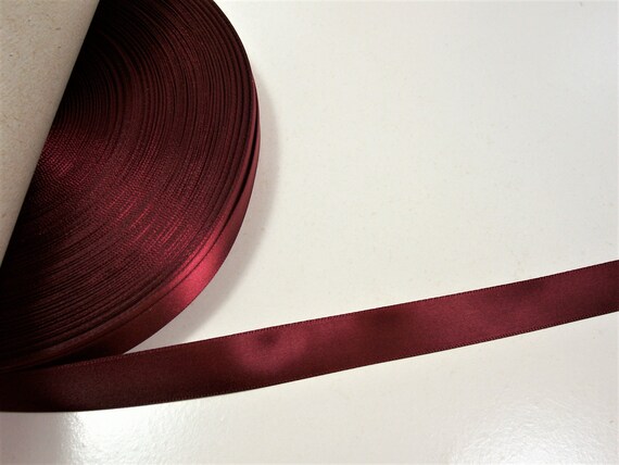 Burgundy ribbon
