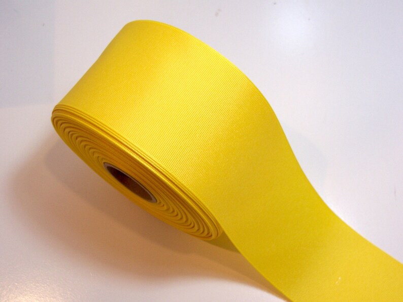 Wide Yellow Ribbon Schiff Yellow Grosgrain Ribbon 3 Inches Etsy