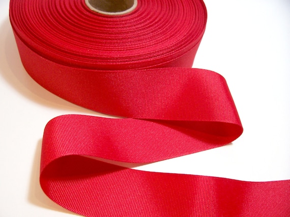 Red Ribbon, Offray Red Grosgrain Ribbon 1 1/2 Inches Wide X 10