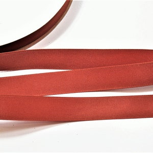 Brown Ribbon, Rust Brown Grosgrain Ribbon 7/8 inch wide x 10 yards, Schiff Ribbon, Bin 21