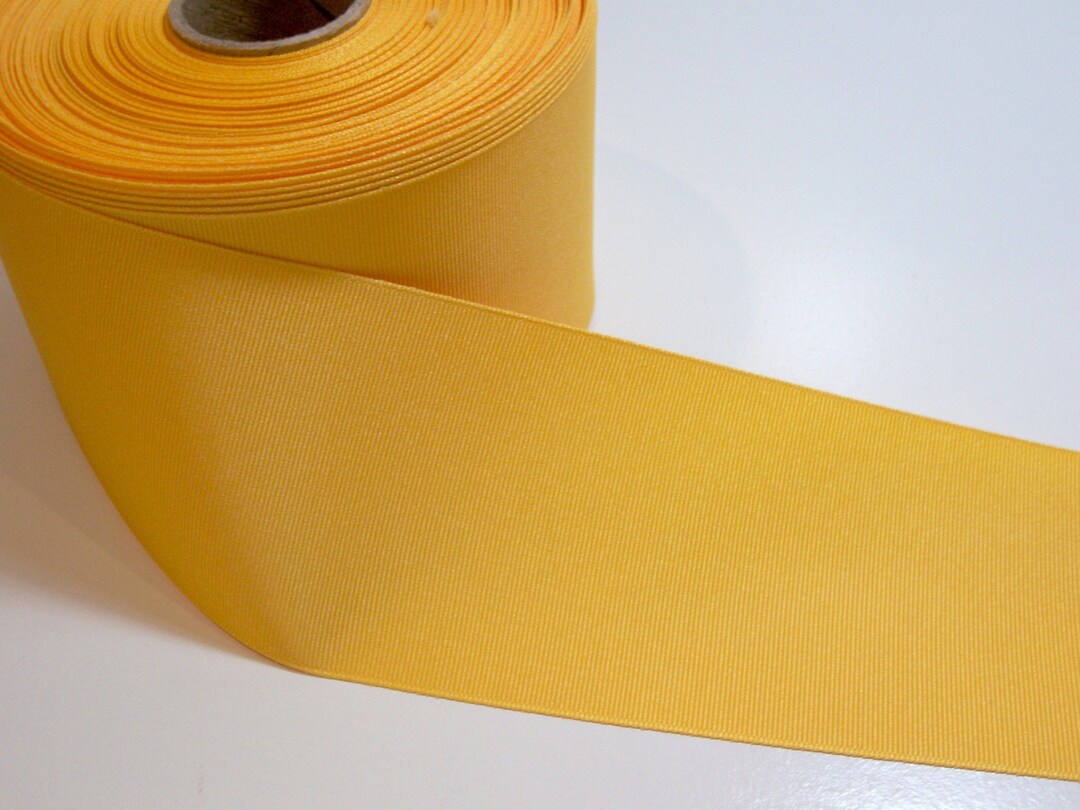 Wide Yellow Ribbon, Offray Yellow Gold Grosgrain Ribbon 3 Inches Wide X ...