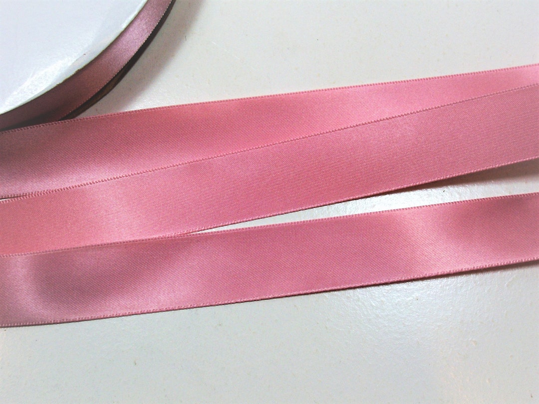 Pink Double Faced Satin Ribbon 7/8 Inch Wide X 10 Yards, Offray Chateau ...