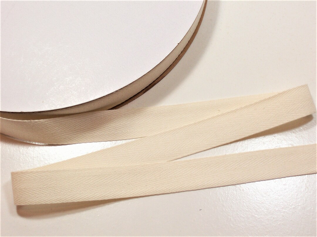 Beige Ribbon, Natural Beige Twill Tape Ribbon 3/4 Inch Wide X 4 Yards ...
