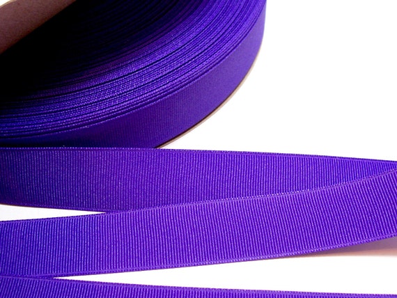 Wide Purple Ribbon Cheer Bow Offray Sugar Plum Grosgrain 3 inches wide x 3 yds