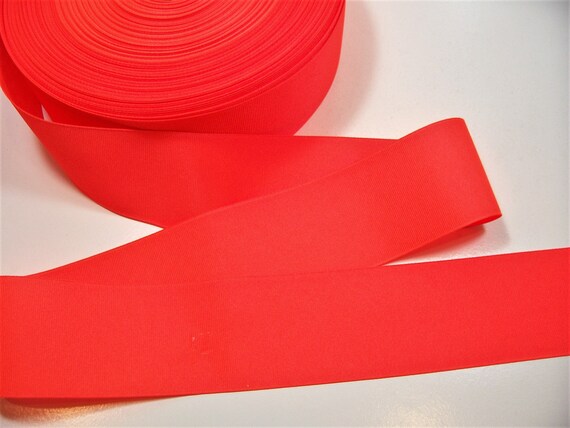 Wide Orange Ribbon, Neon Orange Grosgrain Ribbon 2 1/4 Inches Wide X 5  Yards, 218 