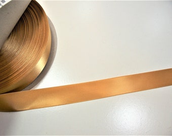 Gold Ribbon, Offray Double-Faced Old Gold Satin Ribbon 7/8 Inch Wide x 10 yards, 599