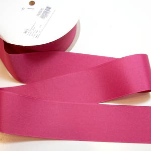 Pink Red Ribbon, Offray Rose Red Grosgrain Ribbon 2 1/4 inches wide x 3 yards, Bin 14