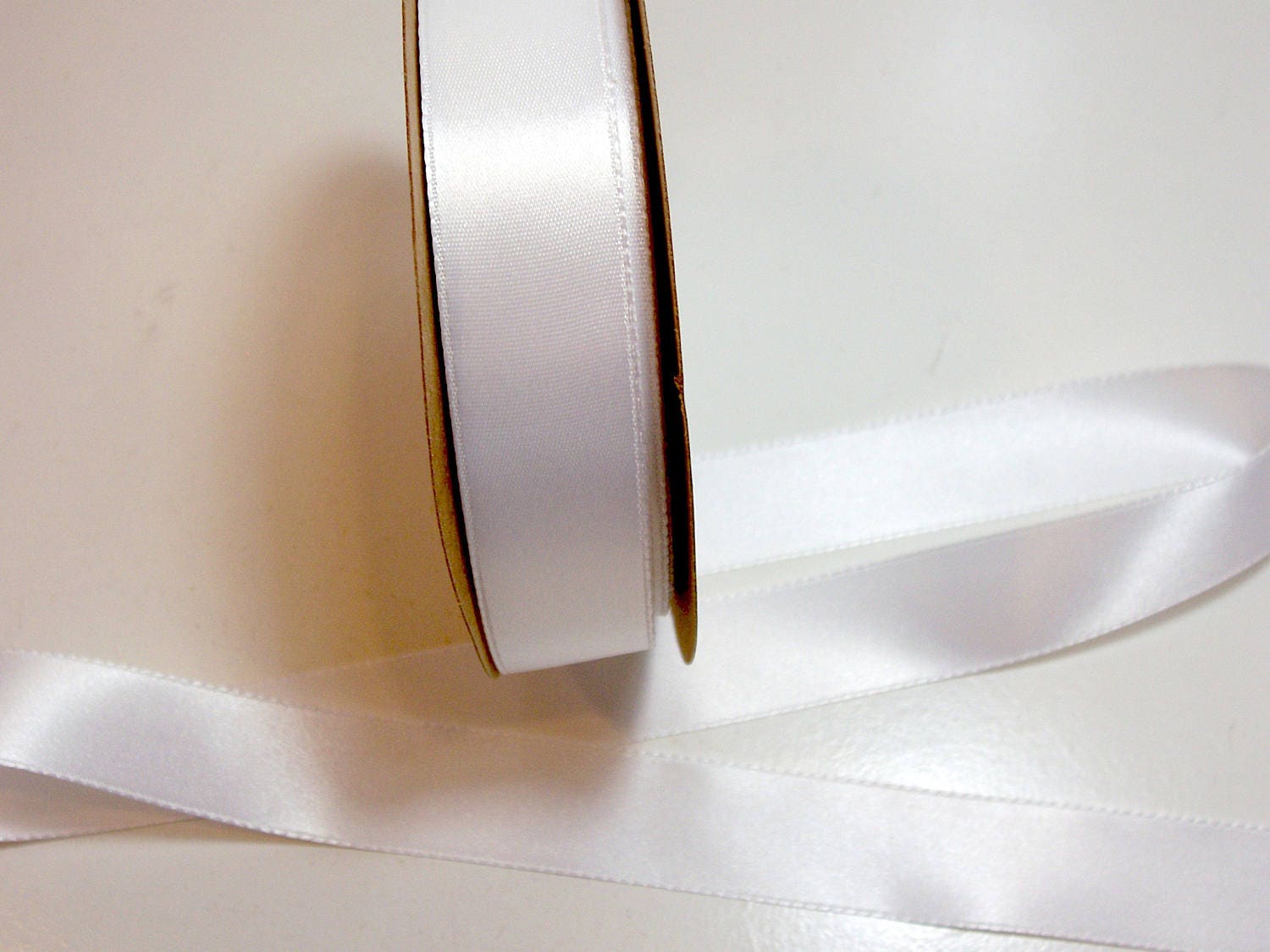 White Ribbon Offray Bright White Satin Ribbon Doublefaced Etsy