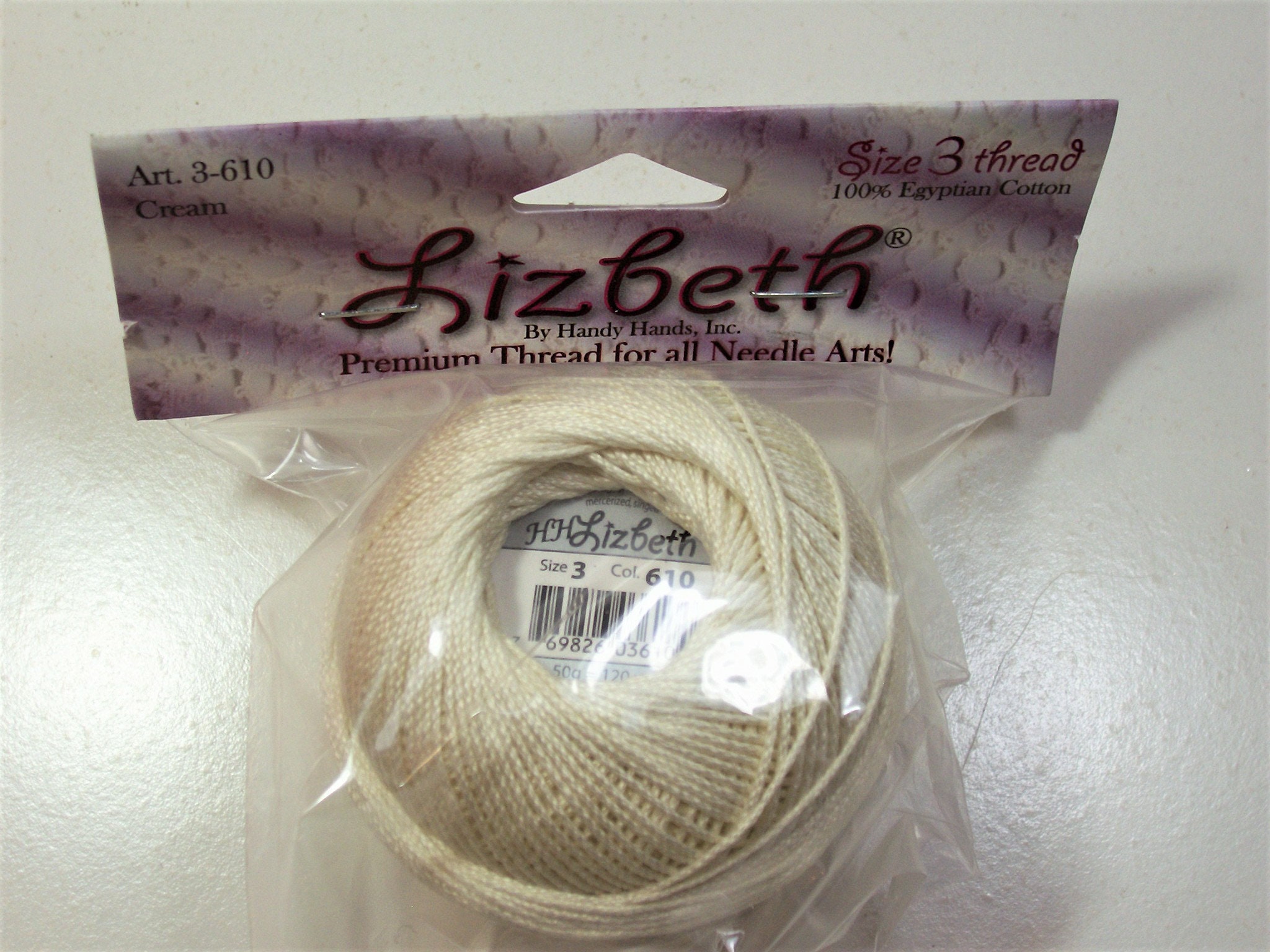 Handy Hands Lizbeth Cordonnet Cotton Size 10 Natural