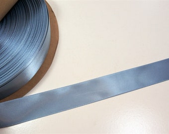 Blue Ribbon, Schiff Williamsburg Blue Satin Ribbon 7/8 inch wide x 10 yards, Single-Faced, 1231