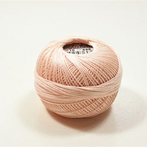 South Maid - Hilo de algodón para ganchillo, talla 10, color crema