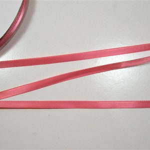 Pink Ribbon, Double-faced Pink Satin Ribbon 1/4 Inch Wide X 10 Yards ...