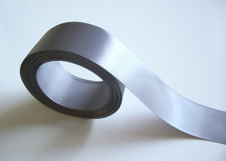 pewter satin ribbon