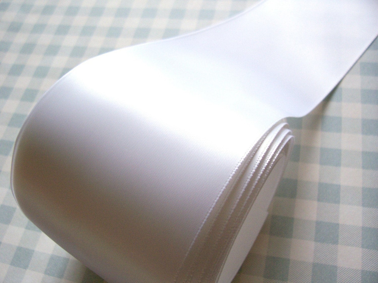 Wide White Ribbon, White Single-Faced Satin Ribbon 3 inches wide x 3 …