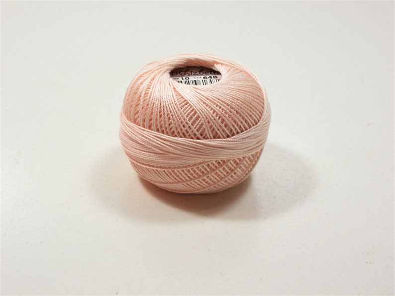 **Red Rose Tatting Crochet Threads  - Peach (1 Ball, 20g)Shade No. 8 ** main image 0